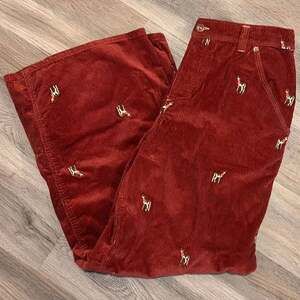 We The Free Clifton Cord Embroidered Wide-Leg Jeans Deer Darlin' Size 29